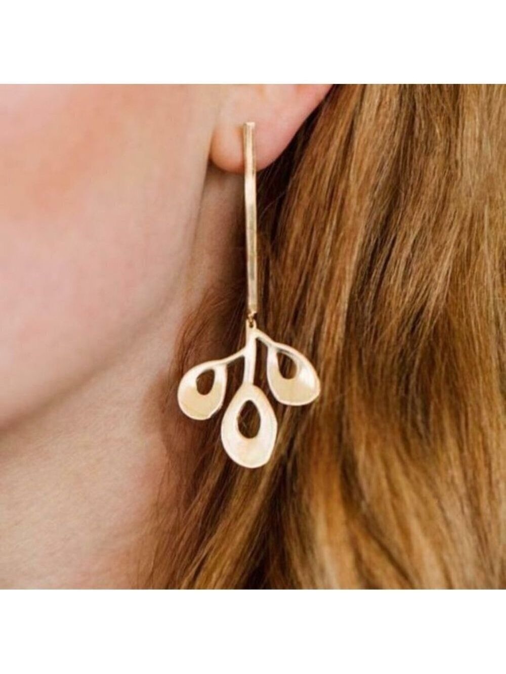 Holly Earrings Plated in 14k Gold or Rhodium